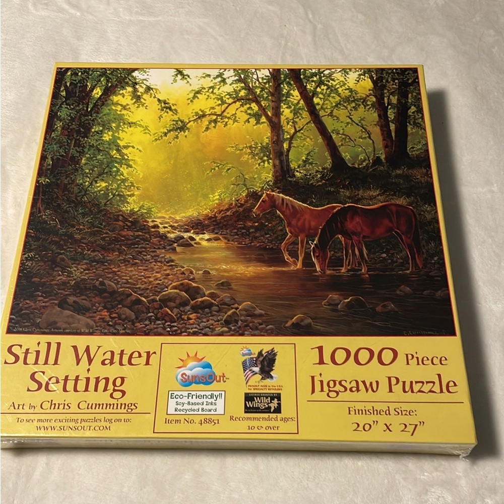 New Still Water Setting 1000 Pc Jigsaw Puzzle by SunsOut Inc.
